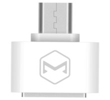 Mcdodo redukce z USB 2.0 A/F na microUSB (18x18x9 mm), bílá_58212028
