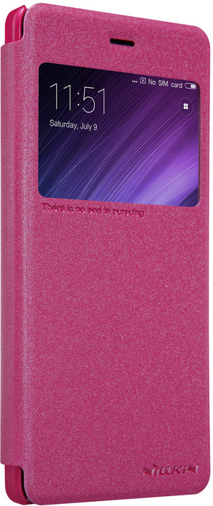 Nillkin Sparkle Leather Case pro Xiaomi Redmi 4 Pro, červená_846198091