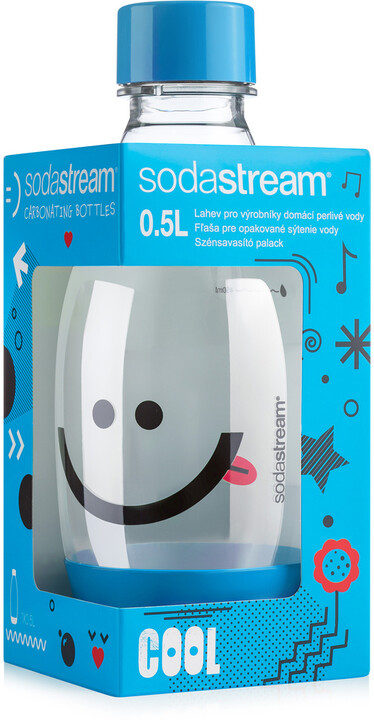 SodaStream Lahev dětská 0.5l Smajlík modrá SODA_582080775