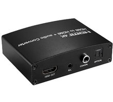 PremiumCord HDMI 4K Repeater/Extender s oddělením audia, stereo jack, Toslink, RCA - Použité zboží