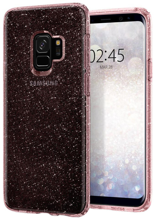 Spigen Liquid Crystal Glitter pro Samsung Galaxy S9, rose_245173606