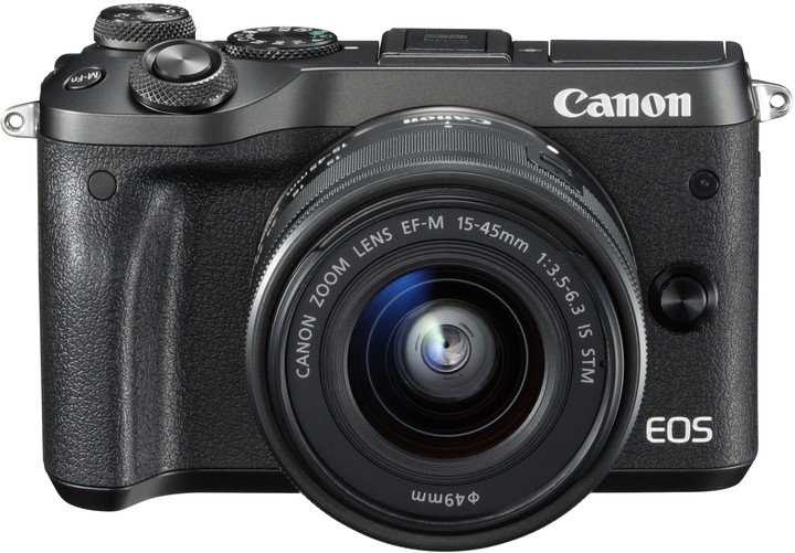 Canon EOS M6 + EF-M 15-45mm IS STM + EF-M 55-200mm IS STM, černá_2067909591
