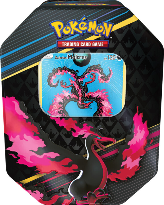 Karetní hra Pokémon TCG: Sword &amp; Shield Crown Zenith Tin Box - Galarian Moltres_444992685