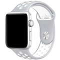 ESES sportovní řemínek 38mm pro Apple Watch, stříbrno/bílá