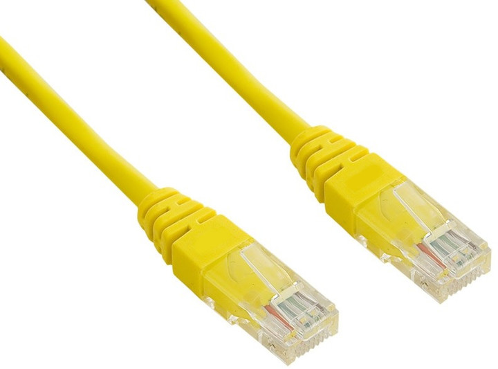 DATACOM Patch Cable UTP, Cat5e 0,5M, žlutý_1546260270