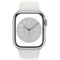 Apple Watch Series 8, 41mm, Silver, White Sport Band_1668974584