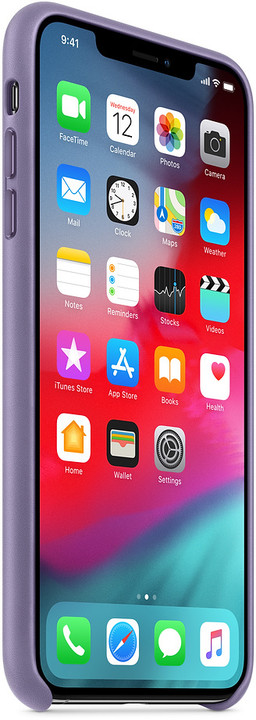 Apple kožený kryt na iPhone XS Max, lilac_173172592