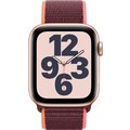 Apple Watch SE Cellular, 44mmm Gold, Plum Sport Loop_1292856734