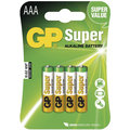 GP Super Value, alkalická, AAA, 4ks LR03