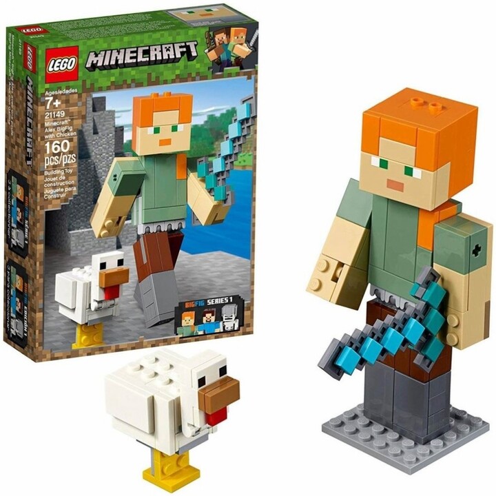 LEGO® Minecraft® 21149 Minecraft velká figurka: Alex s kuřetem_234039683