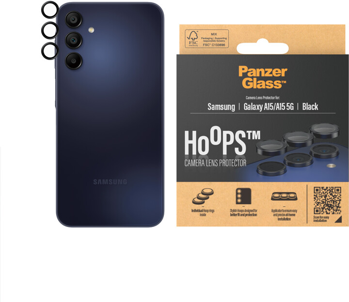 PanzerGlass HoOps ochranné kroužky pro čočky fotoaparátu pro Samsung Galaxy A15/A15 5G_646449313