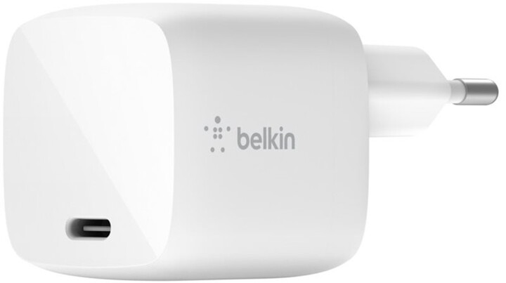Belkin síťová nabíječka GaN USB-C, PD, 30W, bílá_371787576