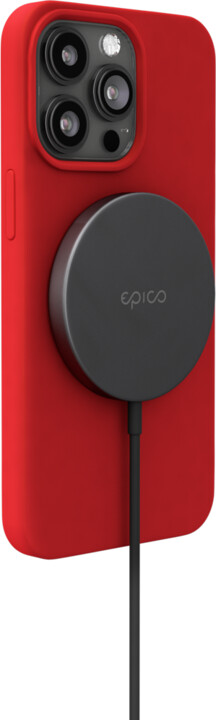 EPICO bezdrátová hliníková nabíječka s podporou uchycení MagSafe, vesmírně šedá_1437341195
