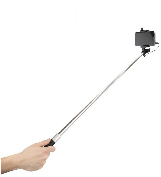 MadMan selfie tyč MOVE 72 cm, černo/stříbrná (monopod)_1028378195