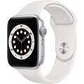 Apple Watch Series 6, 44mm, Silver, White Sport Band_1035677155