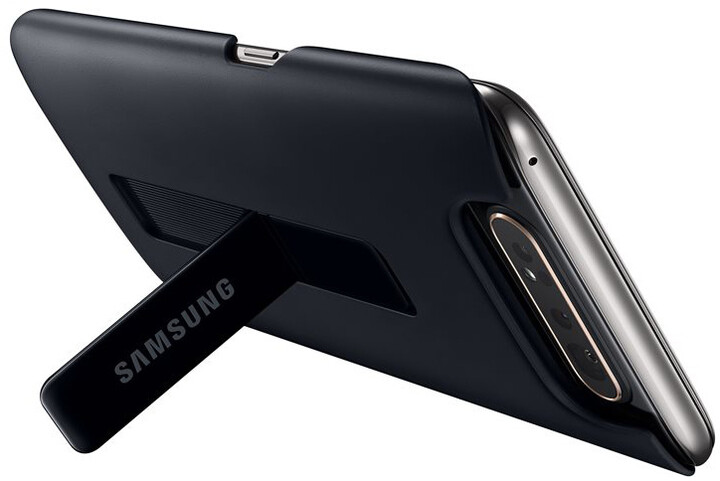 Samsung zadní kryt se stojánkem pro Galaxy A80, černý_1159965514