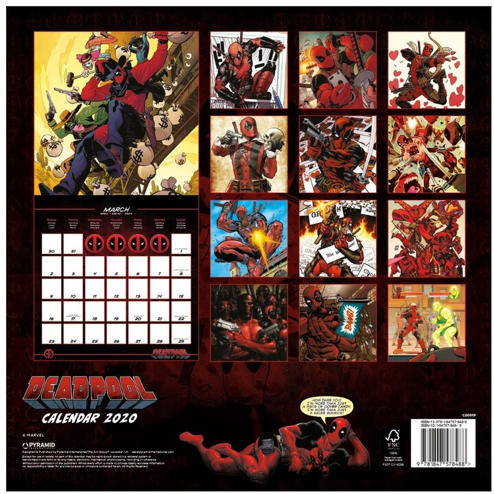 Kalendář Deadpool 2020_137628514