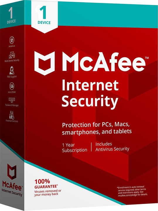 McAfee Internet Security - 1 licence/1 rok - elektronická_1718562471