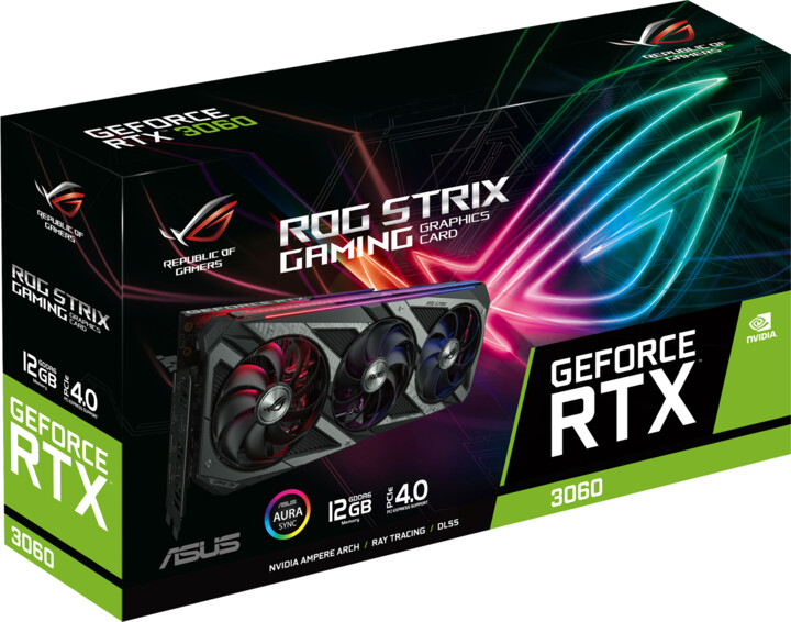 ASUS GeForce ROG-STRIX-RTX3060-12G-GAMING, LHR, 12GB GDDR6_635580489
