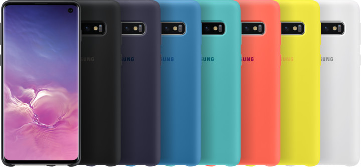 Samsung silikonový zadní kryt pro Samsung G973 Galaxy S10, černá_1134262034