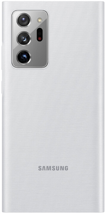 Samsung flipové pouzdro Clear View pro Samsung Galaxy Note20 Ultra, stříbrná_579870925