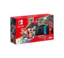 Nintendo Switch (2019), červená/modrá + Mario Kart Deluxe 8 + Nintendo Switch Online 3 měsíce_374504010