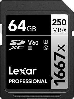 Lexar Professional 1667x UHS-Il U3 (Class 10) SDXC 64GB_633904670