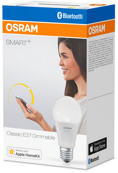 Osram Smart+ bílá LED žárovka Apple HomeKit, 9W, E27_2107656524