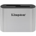 Kingston Workflow SD Reader, stříbrná