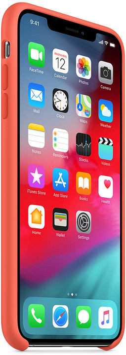 Apple silikonový kryt na iPhone XS Max, nektarinková_297850349