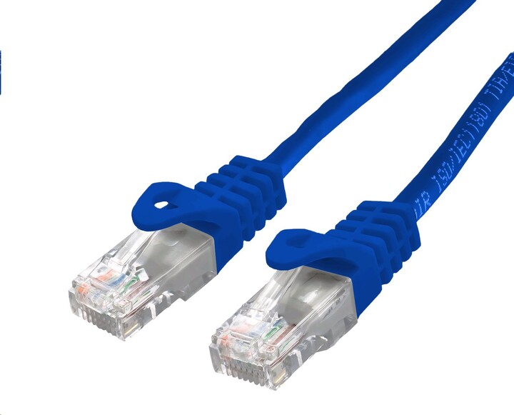 C-TECH kabel patchcord Cat6, UTP, 1m, modrá_1037291673