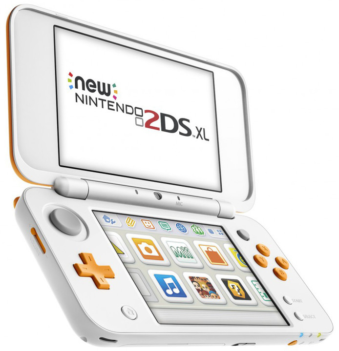 Nintendo New 2DS XL, bílá/oranžová_1235185150