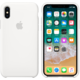 Apple silikonový kryt na iPhone X, bílá