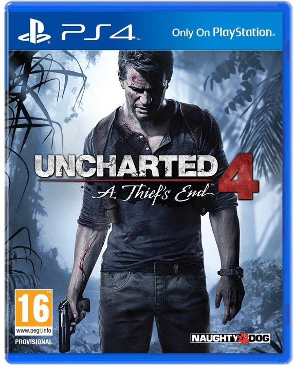 PlayStation 4, 1TB, černá + Uncharted 4: A Thief&#39;s End_2085999457