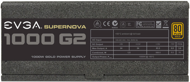 EVGA SuperNOVA 1000 G2 Power Supply 1000W_1493643804