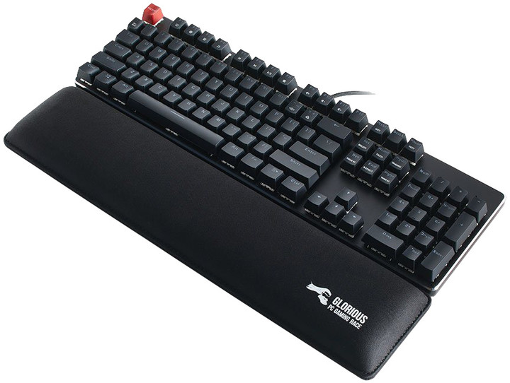 Glorious Padded Keyboard Wrist Rest Slim, černá_1279672