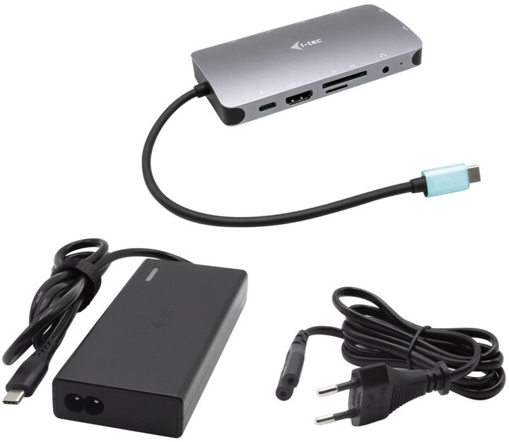 i-tec dokovací stanice Metal Nano USB-C, VGA, HDMI, 3x USB 3.0 + i-tec Universal Charger 112W_438991160