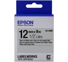Epson LabelWorks LK-4SBE, páska pro tiskárny etiket, 12mm, 9m, černo-matná_574216445