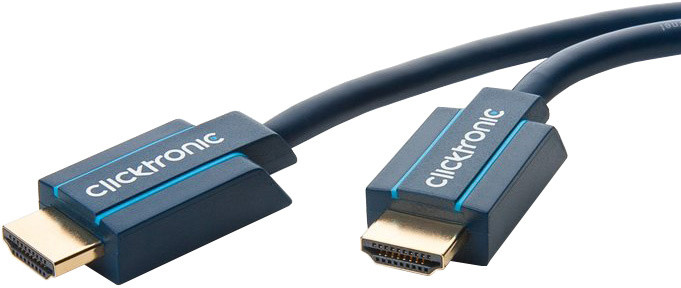 ClickTronic HQ OFC kabel HDMI High Speed s Ethernetem, zlacené, 4K@60Hz, 2m_1305997474