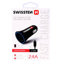 SWISSTEN autonabíječka 2,4A Power s 2x USB + kabel micro USB_1018585574