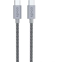 EPICO kabel USB-C - USB-C, opletený, 60W, 1.2m, šedá 9915141300018