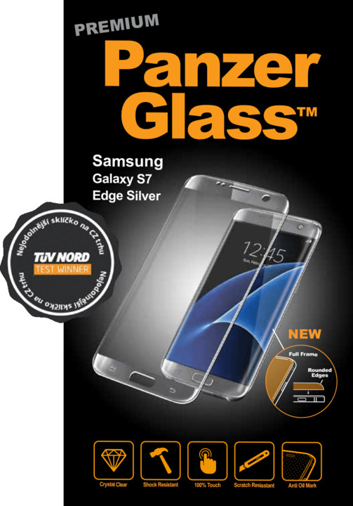 PanzerGlass Premium pro Samsung Galaxy S7 Edge, stříbrné_845274122