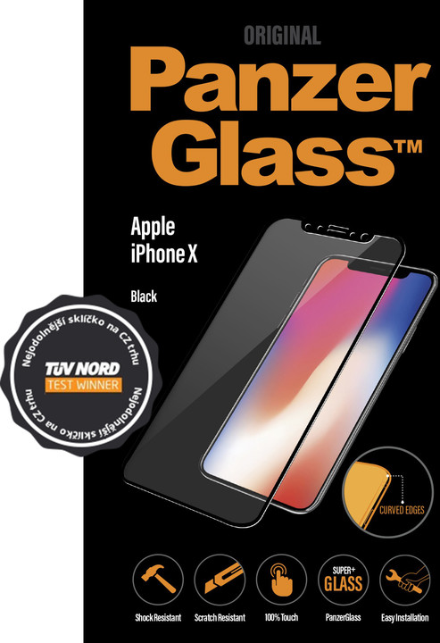 PanzerGlass Premium pro Apple iPhone X / XS, černé_118919325