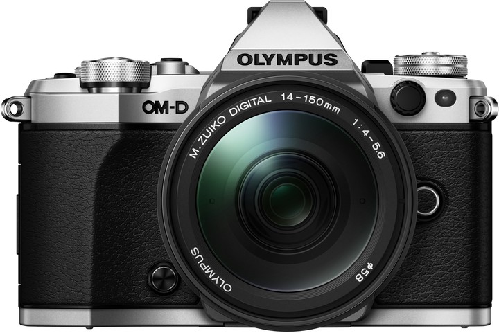 Olympus E-M5 Mark II + 14-150 II, stříbrná/černá_888268242