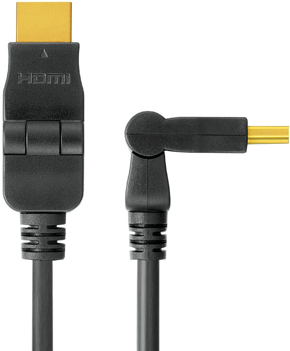 PremiumCord HDMI A - HDMI A M/M - 5m (otočné konektory)_1488802416