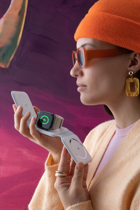 Spello by Epico 3in1 skládací bezdrátová nabíječka pro iPhone, Apple Watch a AirPods_664093821