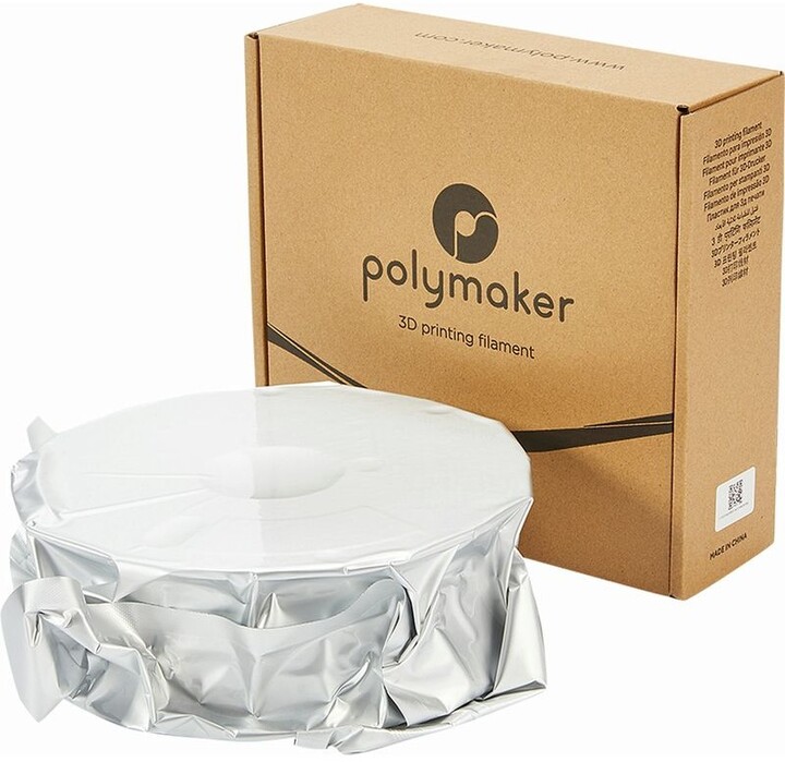 Polymaker tisková struna (filament), PolyLite PETG, 1,75mm, 1kg, bílá_2098655975