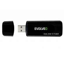 Evolveo Venus T2, 2x HD DVB-T2 USB tuner Poukaz 200 Kč na nákup na Mall.cz + O2 TV HBO a Sport Pack na dva měsíce