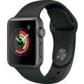Apple Watch 38mm Space Grey Aluminium Case with Black Sport Band_631146388