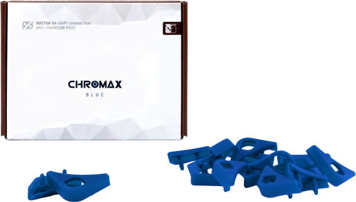 Noctua podložky NA-SAVP1 Chromax Anti-Vibration Pad, modrá (16ks)_1382337759
